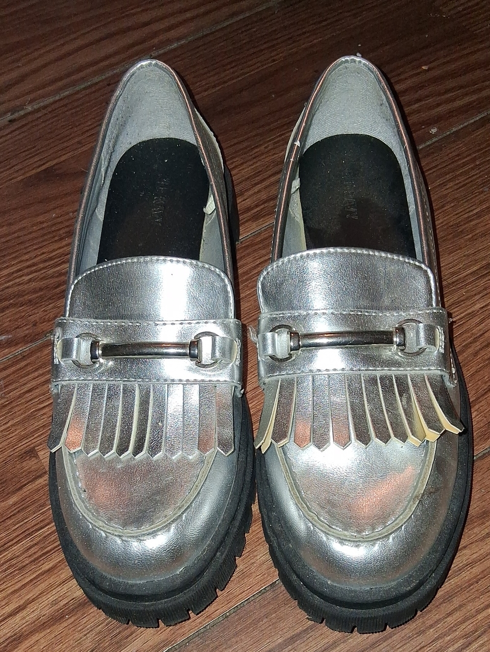Old Navy  Silver Fringe Loafers